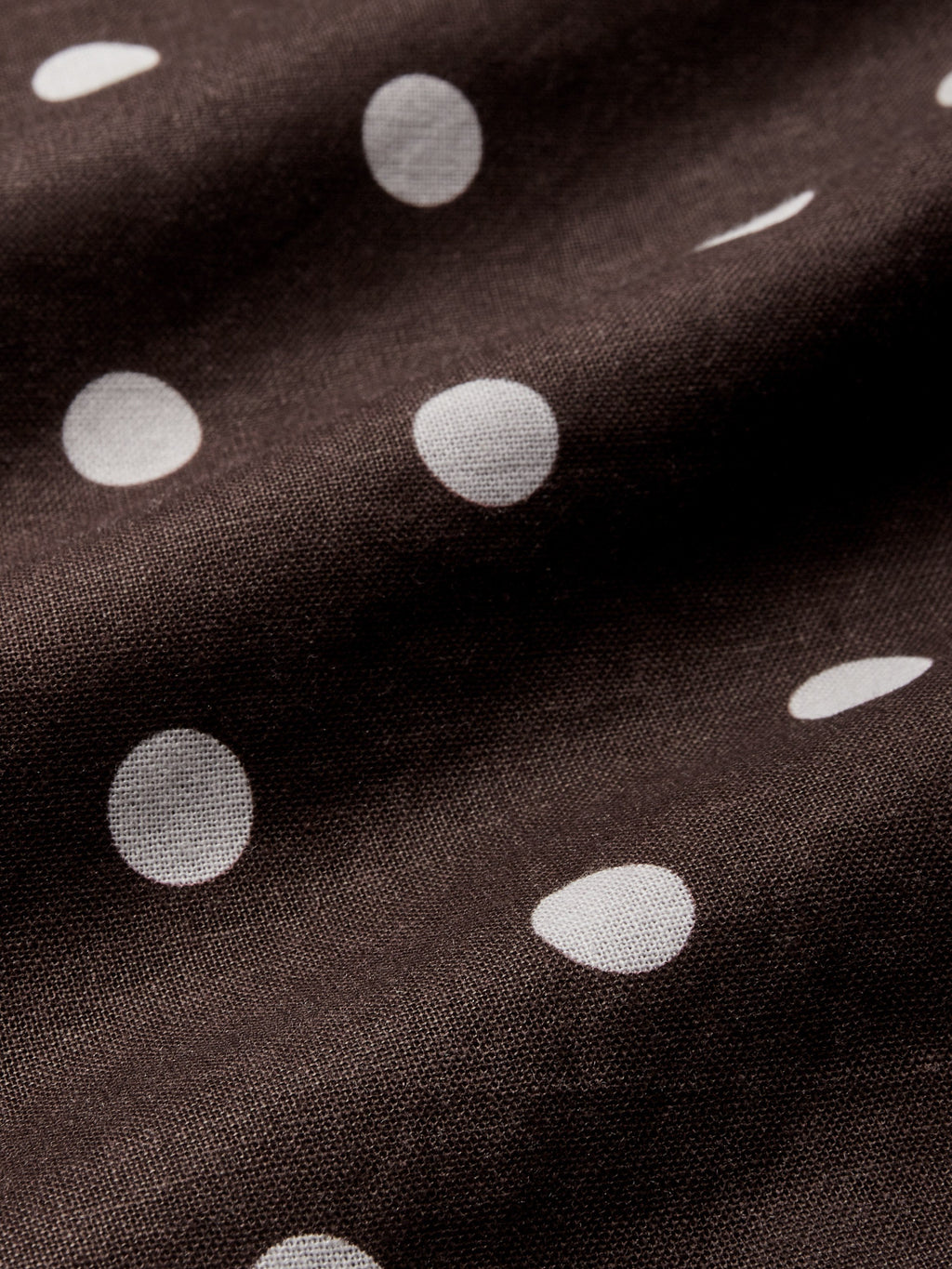 Midi Cotton Dress , Sleeveless, Shawl Collar, Polka Dots, Button Design, French Vintage, Purplish Blue