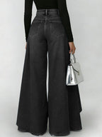Women's High-Waisted Relaxed Wide-Leg Jeans – Effortless Everyday Comfort