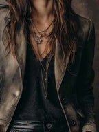 Vintage Fade Pure Cotton Denim Blazer