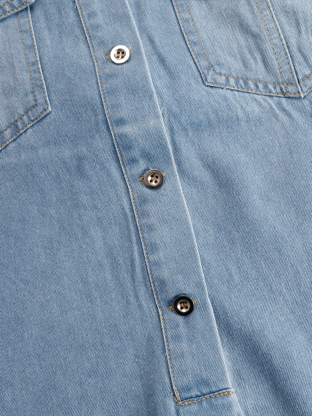 Casual Loose Vintage Denim Short Sleeve Shirt Tassel Mini Dress